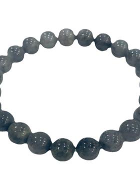 天然翡翠a货手串乌鸡种精品玉手链圆珠8mm霸气无瑕疵玉石男女款