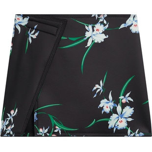 IT N°21女装半身裙新品时髦性感花卉印花开叉短裙一步裙92472AI