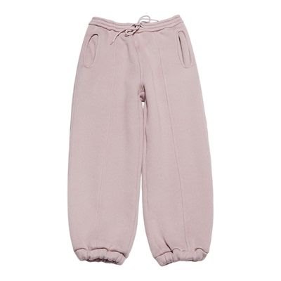 返场STILLYOU保暖百搭加绒直筒分割线束脚运动卫裤宽松九分休闲裤