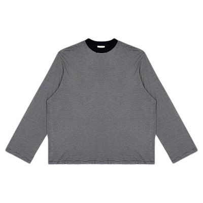 ECHOADE圆领设计廓形落肩长袖T恤