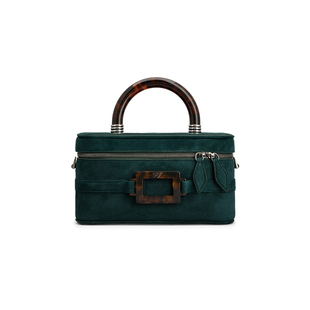 【新年礼物】Roger Vivier/新品RV女包Belle Vivier绒面皮革手袋