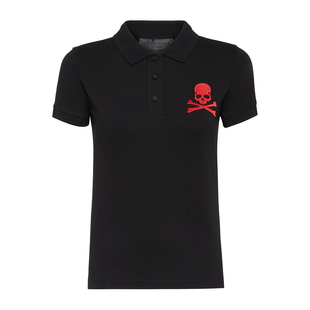 PHILIPP PLEIN 女士骷髅短袖Polo衫