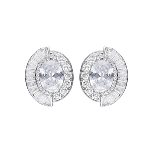 【明星同款】NanaJacqueline罗马斗兽场梯方钻耳钉女新款气质耳饰