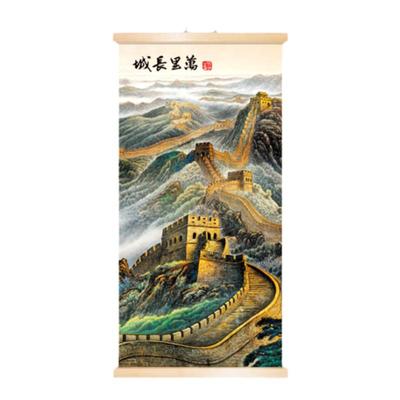 万里长城挂轴玄关中式装饰画