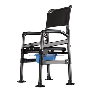 老人坐便椅移动马桶残疾养老院坐便器孕妇厕所座便椅结实可折叠椅