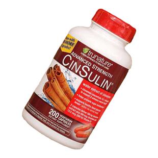 美国直邮Trunature肉桂酵母铬胶囊增强机体免疫呵护健康200粒