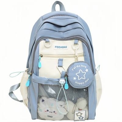 猫摩登雅中学生书包女生小学生