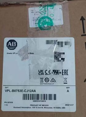 议价美国AB罗克韦尔伺服电机VPL-B1152C-QJ12AA