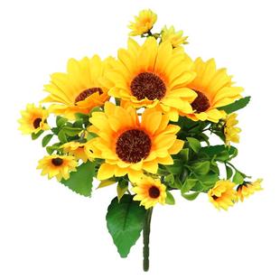 仿真花向日葵花束假花绢花插花太阳花室内家居客厅桌面装饰小摆件