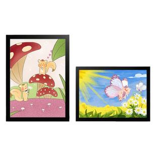 奖状画框磁性绘画作品海报展示贴磁吸手抄报磁力贴片框营业执照保护卡套挂墙标签牌照片磁条贴a3相框A4软磁贴