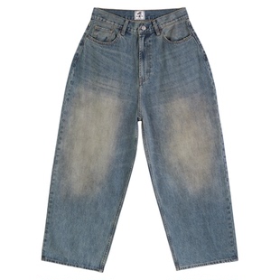 IDLT 13.5oz BAGGY阔腿宽松 2023M高品质黄泥染洗水牛仔裤潮街头