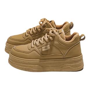 环球厚底加绒板鞋女款2026新款秋冬季小众休闲鞋子百搭学生二棉鞋