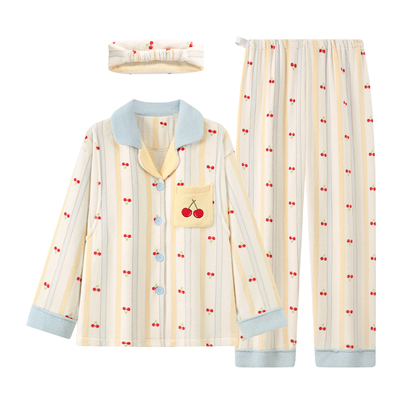 珊瑚绒月子服冬季12月份加绒加厚产后保暖孕妇睡衣怀孕期大码哺乳