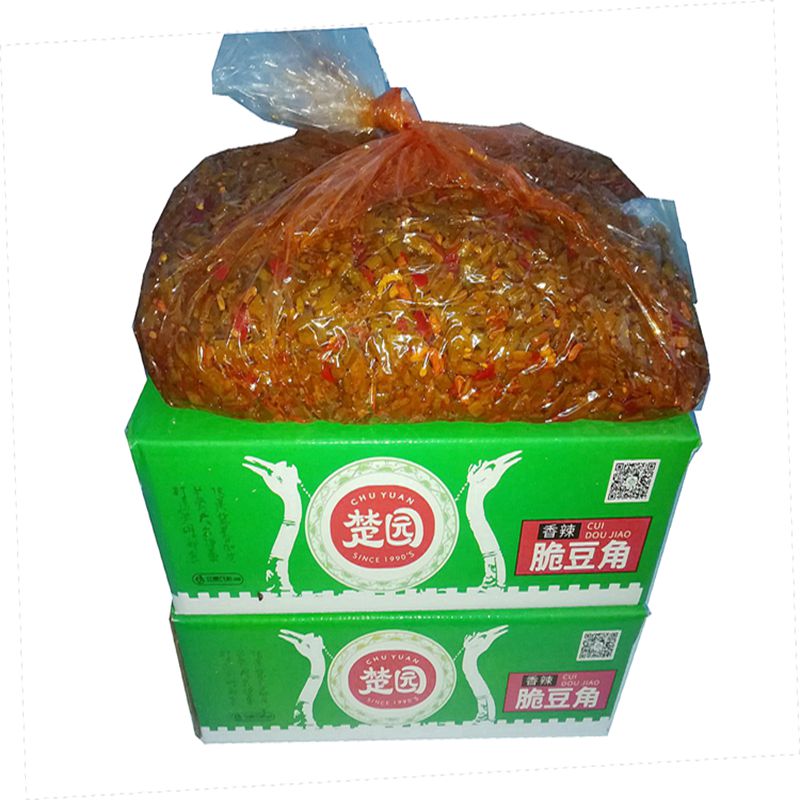 红油酸豆角净重9斤香辣脆豇豆