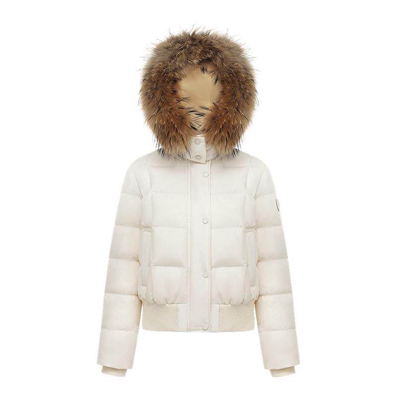 【蓬松大毛领】波司登奥莱2026新款连帽羽绒服女趋势爆款复古工装