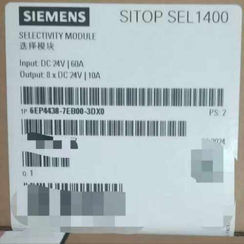 议价6EP4438-7EB00-3DX0西门子SITOP SEL1400 10 A选择性模块全新
