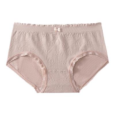 日系可爱甜美三角裤蝴蝶结舒适高弹内裤女士中腰石墨烯档