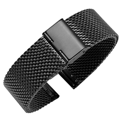 米兰尼斯精钢网带适配卡西欧阿玛尼天梭浪琴罗西尼欧米茄精工