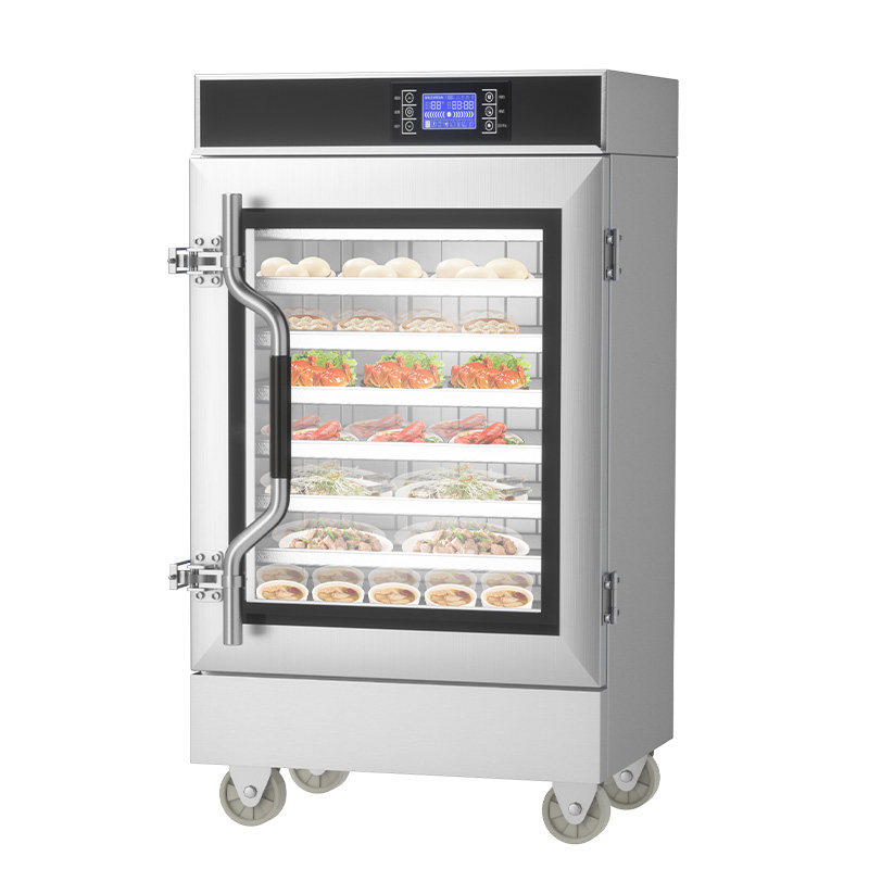 猛世商用电热蒸饭柜可视玻璃门小型厨房专用全自动大海鲜蒸炉箱车