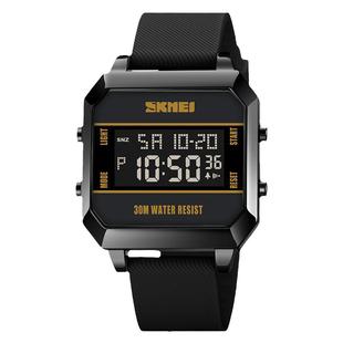 时刻美手表男款小方块简约潮流多功能运动防水初高中学生电子手表