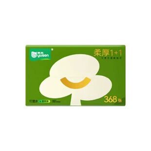 雨森柔厚1+1精灵抽纸加大加厚190*159家用面巾纸100%原生木浆抽纸