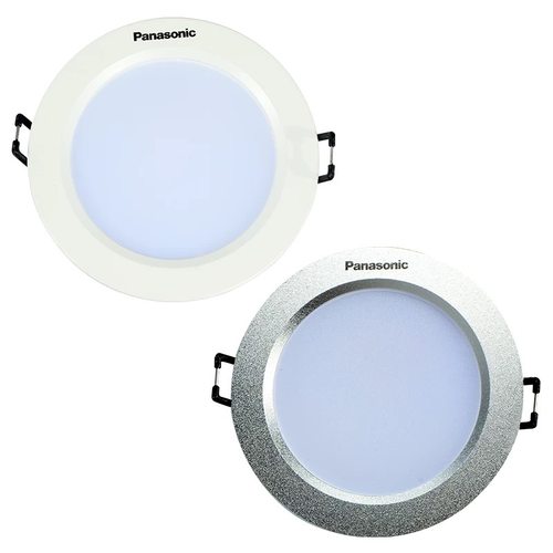 松下LED客厅嵌入式筒射灯3W5W银色装饰厨房卧室射灯开孔70-80MM