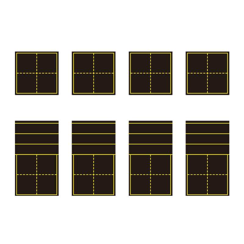 教学磁性田字格黑板贴 大号20cm30cm40cm单格拼音田字格磁力贴磁吸贴 古诗磁性展示贴书法粉笔练字磨砂软磁贴