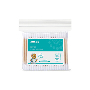 可孚棉棒一次性医用掏耳朵专用不掉毛医疗棉花双头棉签无菌脱脂棉