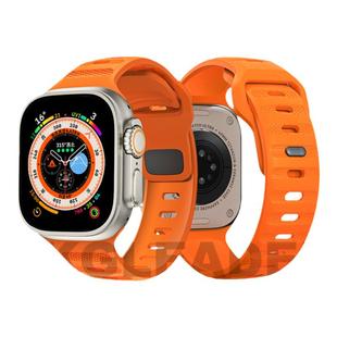 AKGLEADER官方氟橡胶手表带适用applewatchultra1/2代表带iwatch8苹果手表ultra运动回环49mm男潮牌S9腕带