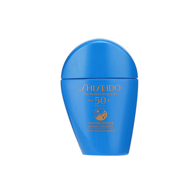 新品 资生堂新艳阳夏臻效水动力防护乳液15ml 中小样蓝胖子防晒