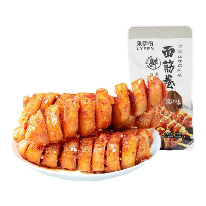 来伊份面筋卷500g烧烤豆干小包装