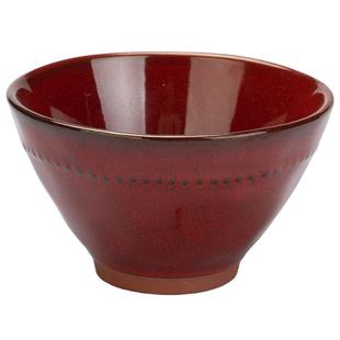 摩登主妇红色碗盘子餐具面碗家用碗具餐盘结婚新婚新年本命年礼物