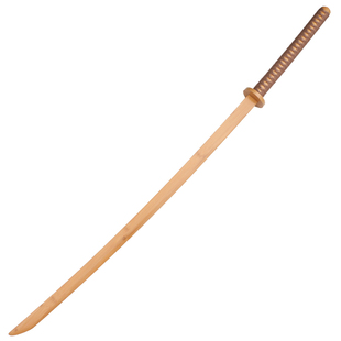 龙泉市带鞘竹木制中华苗刀一体戚家刀双手长刀训练苗剑刀剑未开刃