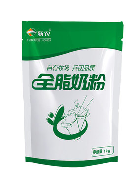新疆新农全脂奶粉1kg/袋