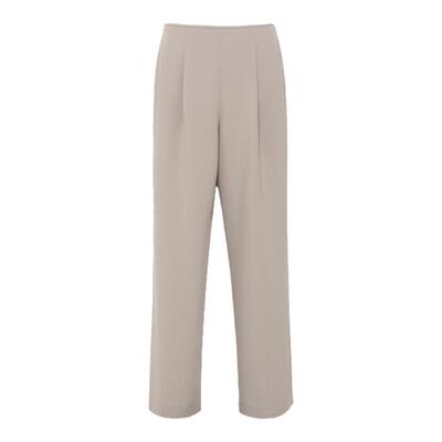 TENGS宽松舒适米色垂顺长裤