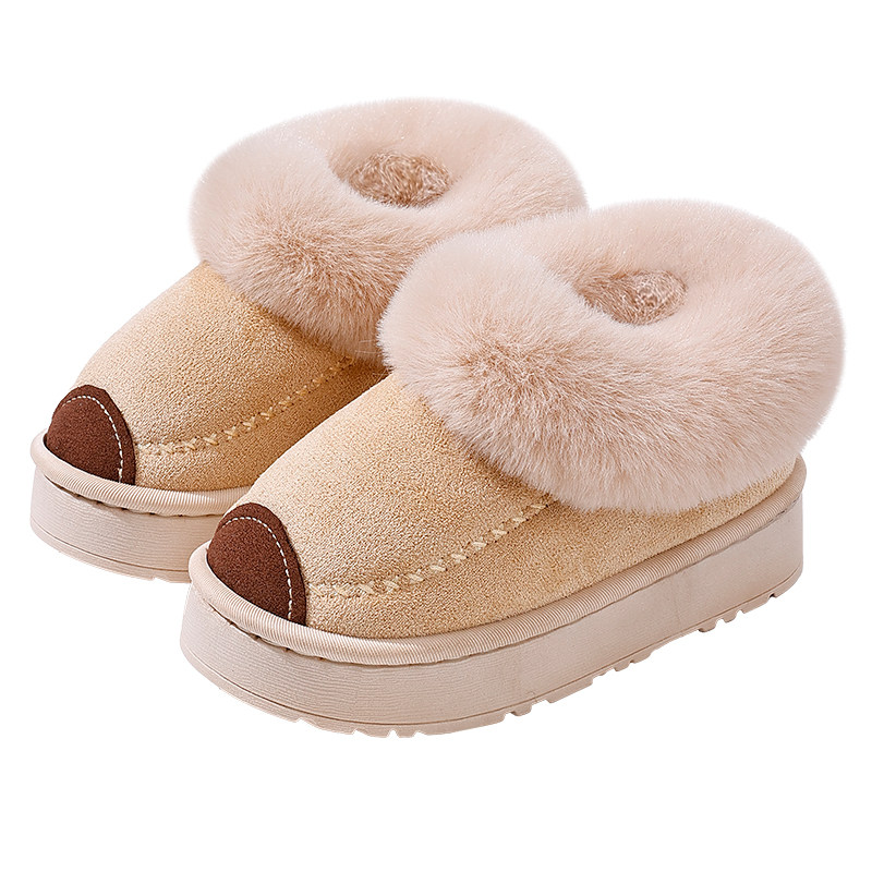 儿童雪地靴秋冬季防滑加绒厚亲子成人情侣居家保暖男女童靴子棉靴