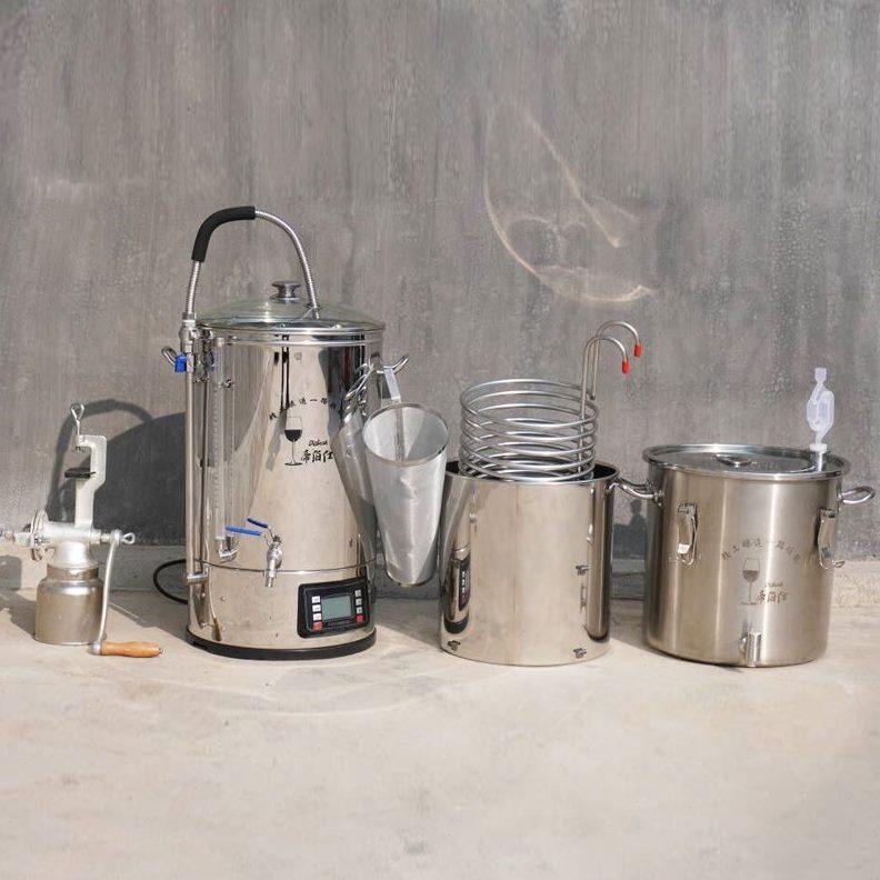 ?帝伯仕自动精酿啤酒机家用酿酒设备一体机小型糖化发酵桶罐商用