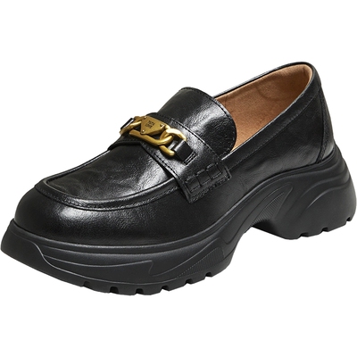 TATA他她女鞋2025年秋商场同款时尚休闲鞋乐福鞋新款鞋子7PJA5CA5