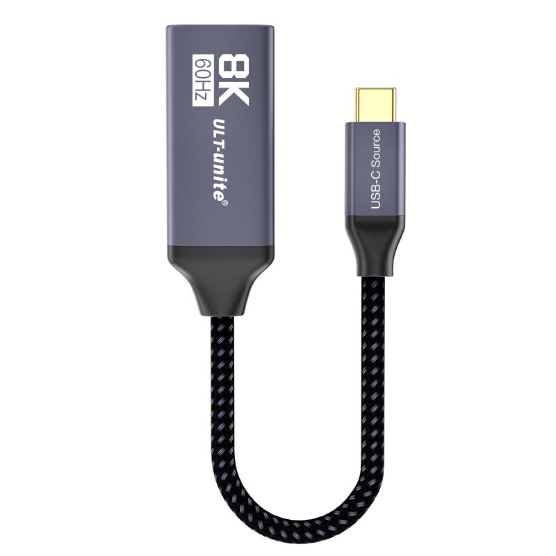 ULT-unite typec转hdmi2.1连接线HDR高清8K60显示器VMM7100适用M1/M2苹果MacBookpro笔记本电脑4K120Hz 12bit
