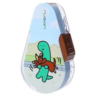 Nusign纽赛乔古漫联名按动密封门修正带可替换芯小学初中生专用高颜值6m/12m涂改带joguman小恐龙卡通图轻音