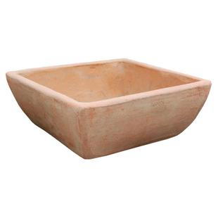 方盆 托盘四方花盆陶盆粗陶方形红陶盆泥瓦盆多肉大号北欧铜钱草