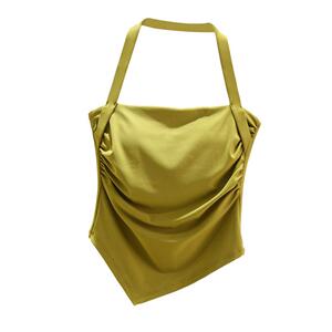 遮肚子瑜伽服背心女一体式胸垫挂脖吊带运动文胸美背健身内衣夏季