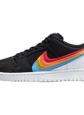 Nike/耐克正品SB Dunk宝丽来联名彩虹复古男女同款板鞋DH7722-001