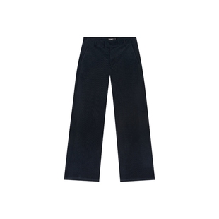 oneup秋冬季美式复古棕色灯芯绒裤子女小个子休闲长裤宽松直筒裤