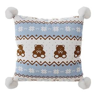 费尔岛新年抱枕客厅沙发抱枕套靠枕车载床头靠垫长条形靠背不含芯