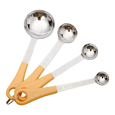 三能量勺不锈钢刻度勺4件
