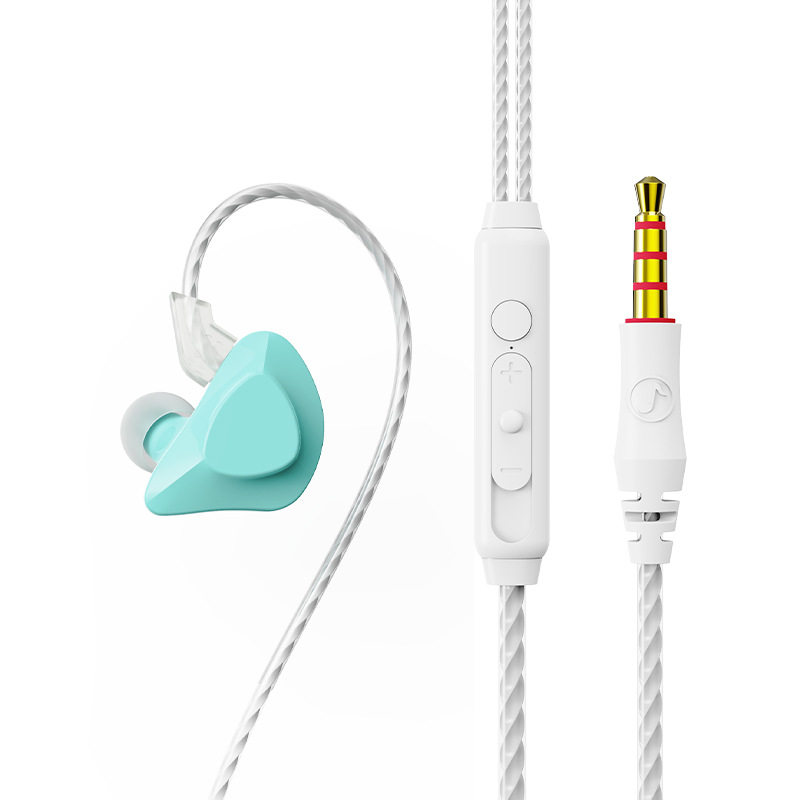 有线耳机可爱女生粉色挂入耳式适用于oppo华为vivo小米手机高音质