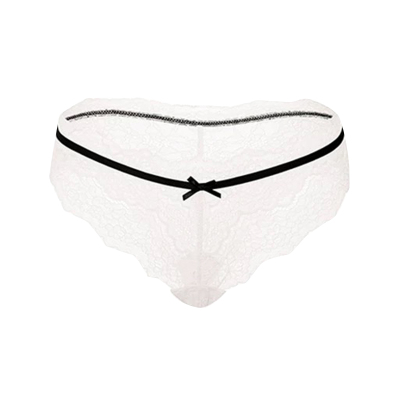 DPLAYSWEET蝴蝶结撞色蕾丝三角裤法式轻奢复古内裤2026年春季新款