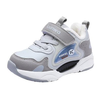 开心娃学步鞋保暖男女童加绒保暖