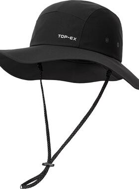 topex马尾渔夫帽女防晒轻薄透气